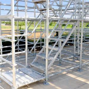 Galvanized Q235 Steel Scaffolding Staircase alang sa Scaffolding System