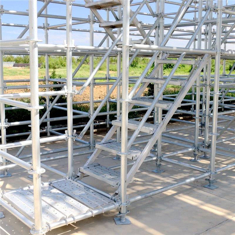 China Cheap price Scaffolding - Galvanized Q235 Steel Scaffolding Staircase for Scaffolding System – Sampmax detail pictures