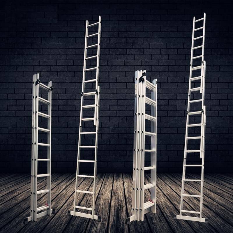 Short Lead Time for Aluminium Scaffold Tower - Aluminum Alloy Multifunctional Telescopic & Folding Ladder – Sampmax detail pictures