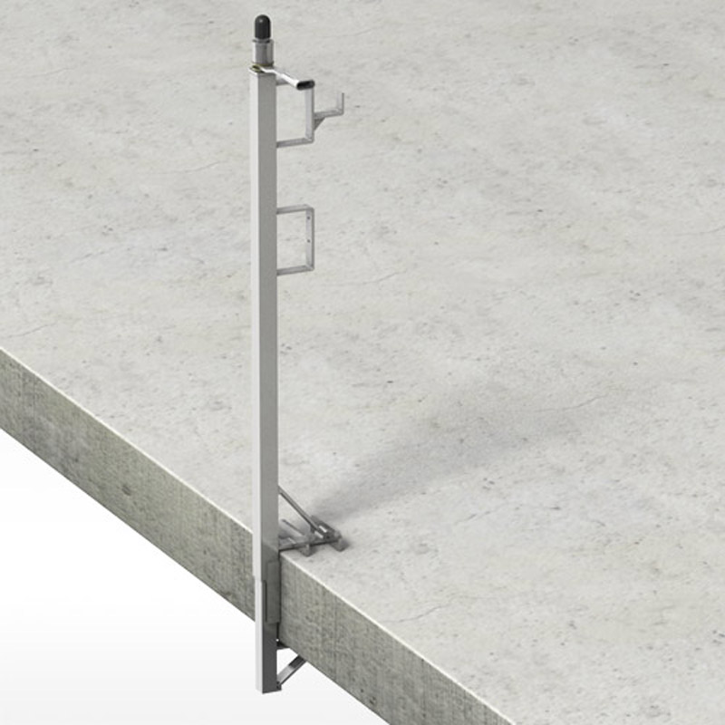 Handrail clamp for edge of a slab protection Featured Image