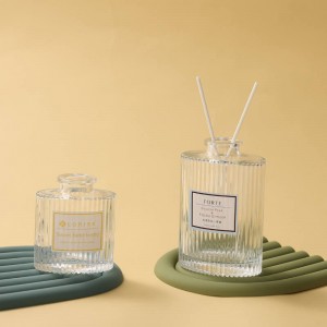 100ml round clear glass reed diffuser bottle manufacturer