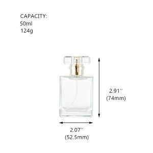 Prodajna bočica parfema s raspršivačem od 50 ml koja se može ponovno puniti