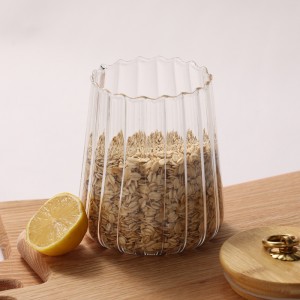 High quality 720ml kitchen glass storage jar manufacturer