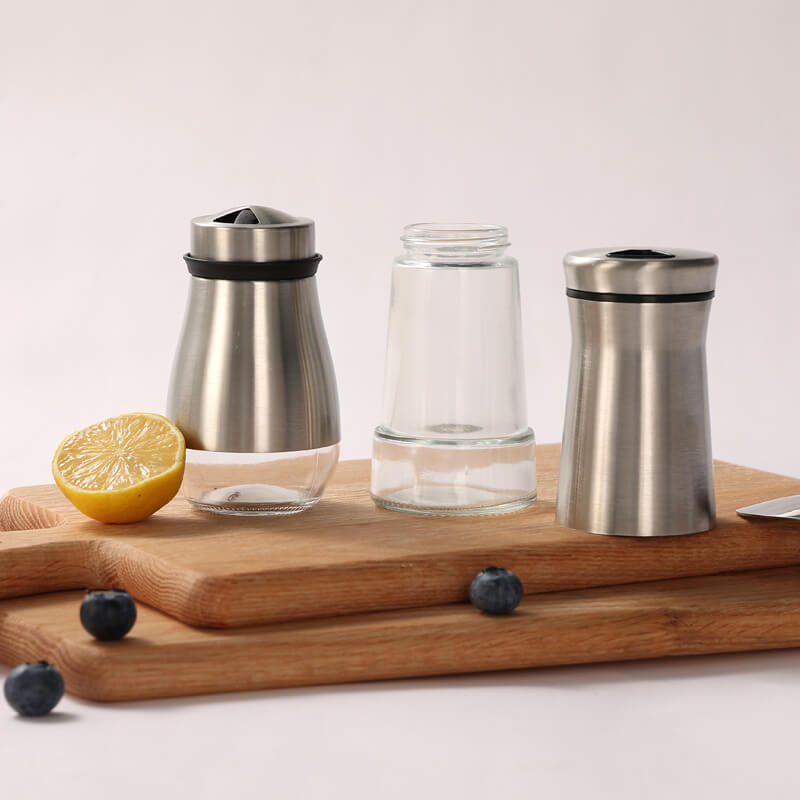 Elevating the Kitchen Experience: Glass Seasoning Jars with Stainless Steel Shells