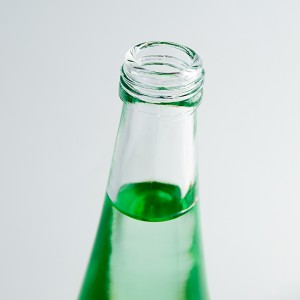 Commercio all'ingrosso rotondo 500 ml di succo di soda bere frutta bottiglia di vetro di vino