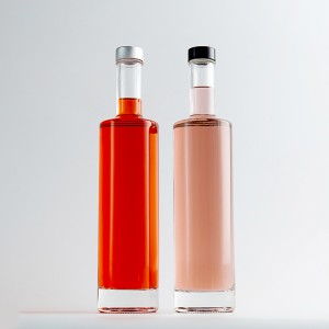 700 ml висококачествена прозрачна стъклена бутилка от кремъчен спирт