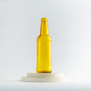 بطری شیشه ای آبجو زرد 12 اونس