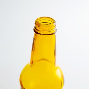 Wholesale 12oz Yellow Beer Glass Bottle