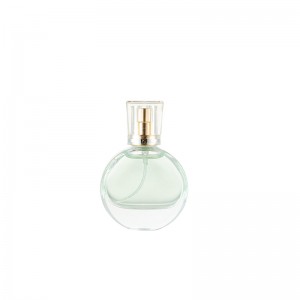 25ml Clear Tiny Designer Unique Round Flat Spray Perfume bottle Wholesale