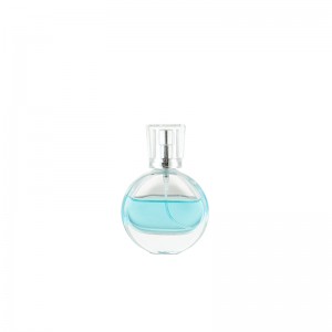 25ml Clear Tiny Designer Unique Round Flat Spray Perfume bottle Wholesale
