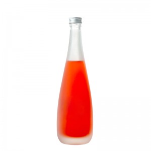 Bottiglia di vino ghiacciato smerigliato vino fruttato liquoroso rotondo da 500 ml