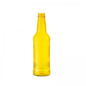 Hurtownia 12 uncji żółtej szklanej butelki piwa