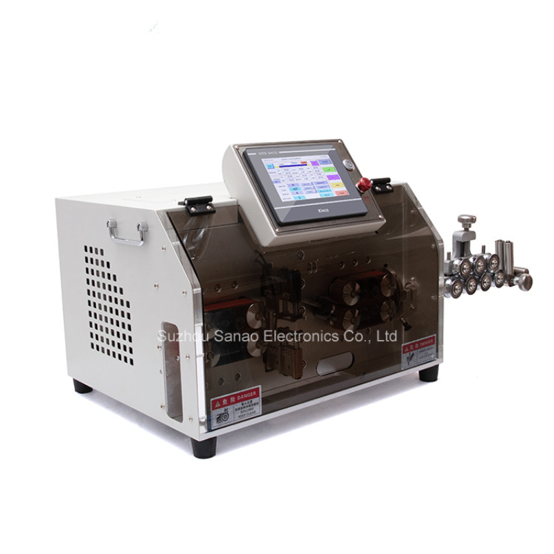factory customized Automatic Elelctric Tape Wrapping Equipment For Wire Harness -
  Full automatic multi core wire stripping cutting machine Max.14mm – Sanao