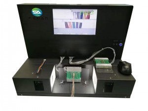 Detektor automatik i sekuencës së ngjyrave me tela të sheshtë me 2 linja me testues 64 pikash