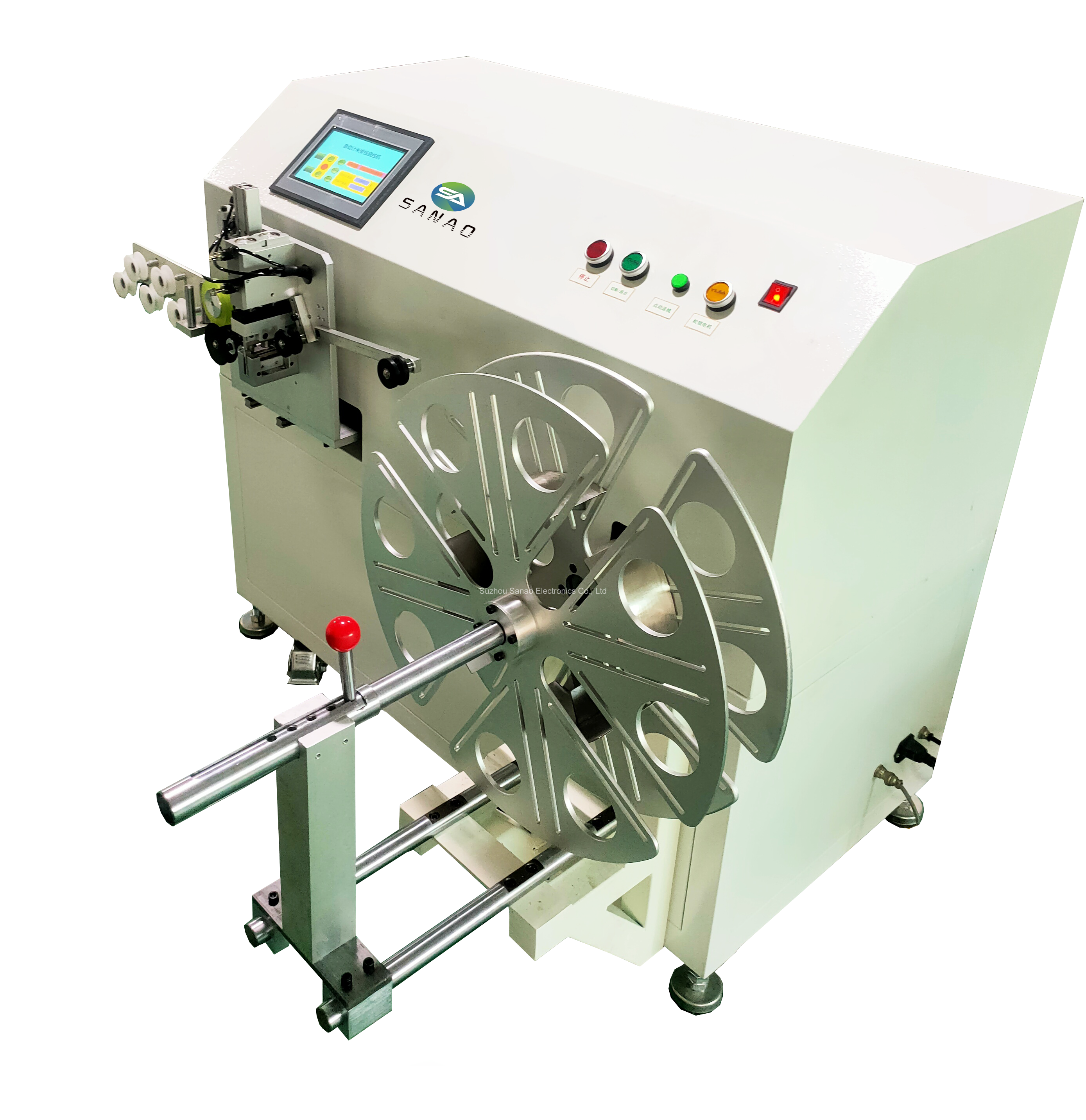 Wholesale Discount High-Speed Tube Cutting Machine -
 Semi-Automatic Cable measure Cutting and Winding machine – Sanao