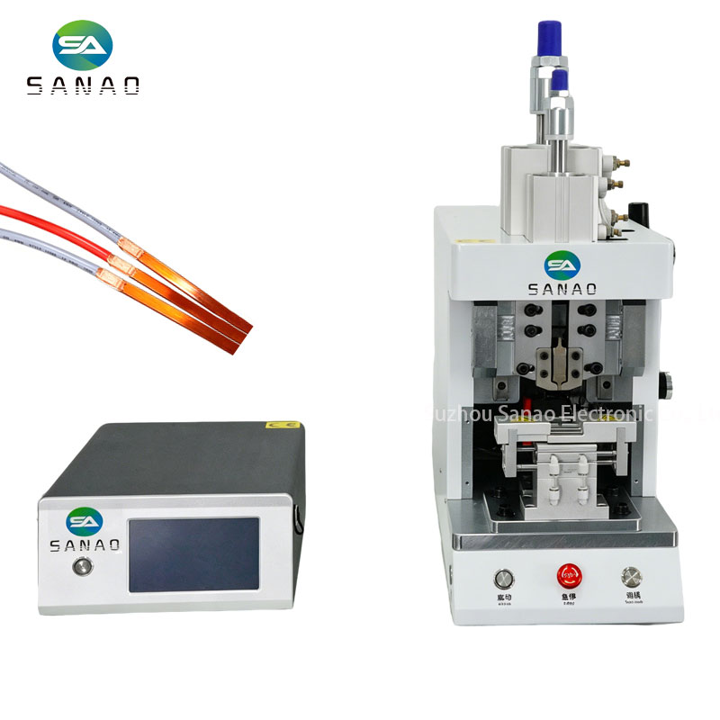 Wire and metal terminal ultrasonic welding machine