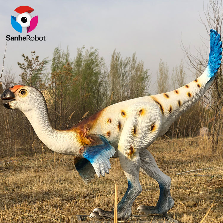 China Wholesale Adult Dinosaur Costume Manufacturers Suppliers - Artificial Life-size Animatronic Dinosaur ornithomimus  – Sanhe