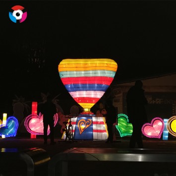 Decorative fabric silk chinese outdoor lantern festival