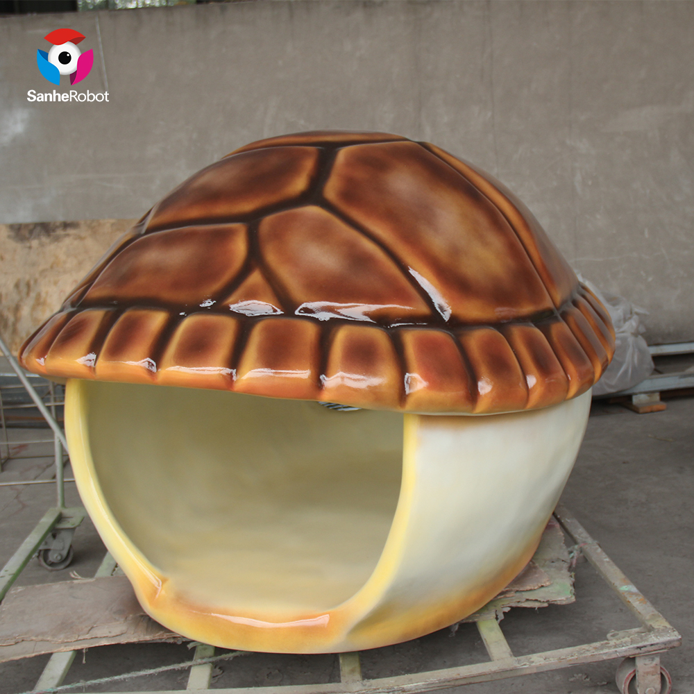 China Wholesale Scrap Metal Sculpture Quotes Pricelist - Fiberglass Turtle Shell Statue for Taking Photos  – Sanhe detail pictures