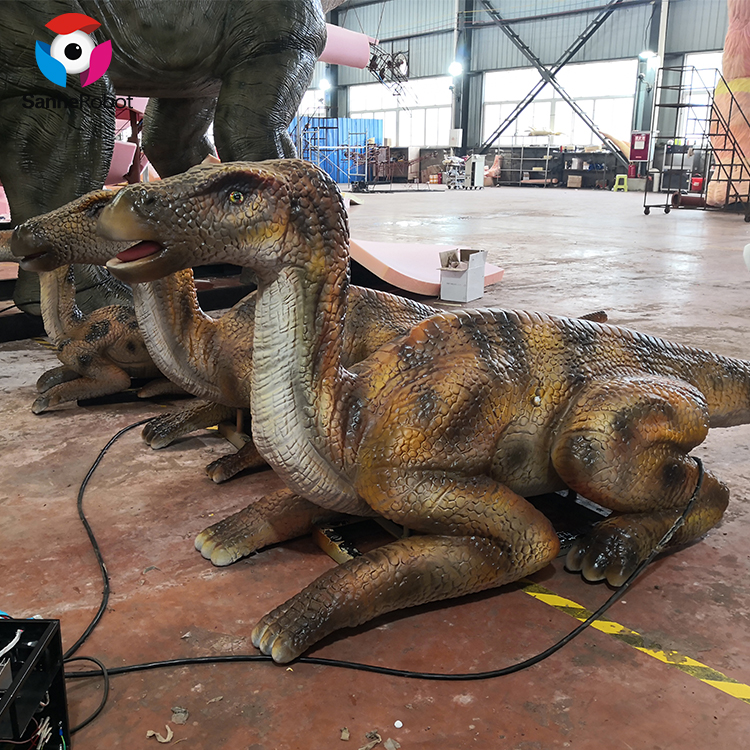 China Wholesale Animatronic Dinosaur Costume Quotes Pricelist - Dinosaur Manufacture The Animatronic Dinosaur Robot Infrared Remote Control Hadrosaurus  – Sanhe