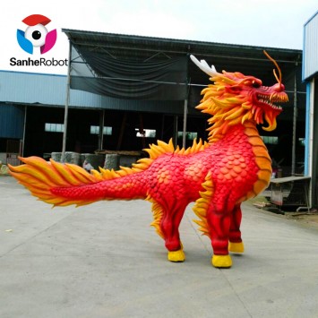 Amusement Park live chinese dragon Mounted parts of body life size dragon statues