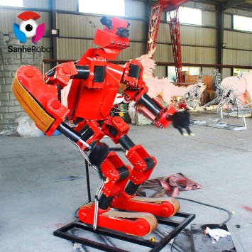 Amusement park life size human robot