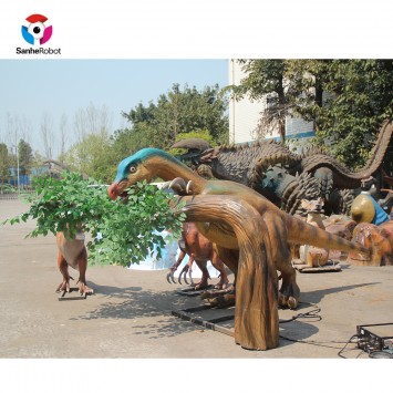 Amusement Park Realistic Dinosaur Family