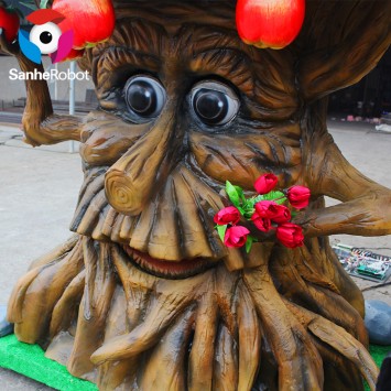 Animatronics Zigong Sanhe Talking Apple Christmas tree realistický