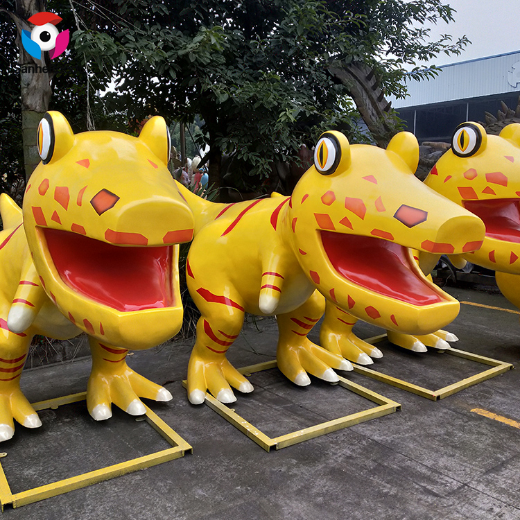 China Wholesale Metal Sculpture Decoration Factories Pricelist - Theme Park Amusement Equipment Cartoon Dinosaur  – Sanhe detail pictures