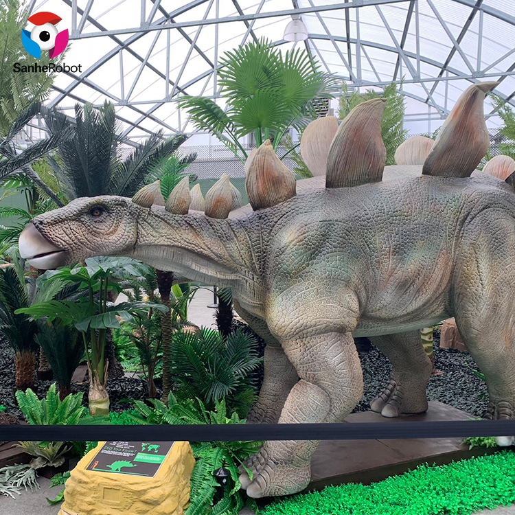 China Wholesale Mini Dinosaur Skeleton Factory Quotes - Dinosaur Park realistic life size Stegosaurus statue  – Sanhe