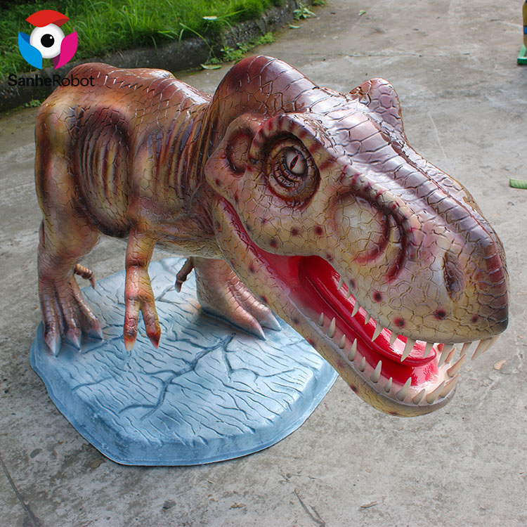 China Wholesale Recycled Metal Garden Sculpture Manufacturers Suppliers - Park Decorative Life Size Realistic Fiberglass dinosaur Statues  – Sanhe