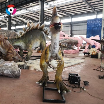 Playground park decoration outdoor exhibition animatronic dinosaur model Oviraptor for real