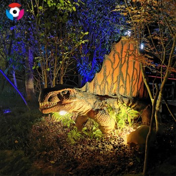 Dinozor Eğlence Parkı için Yaşam Boyu Animatronic Robotik Dinozor Simüle Dinozor
