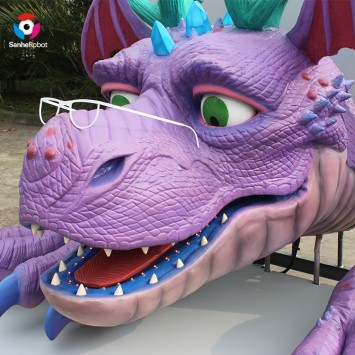 Animatronic mechaniccal realistic cartoon dragon for amusement park