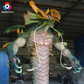 real size simulated animatronic big monster statue for sale