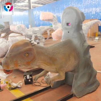 Indoor amusement park props interactive dinosaur striking dinosaur game for testing strength