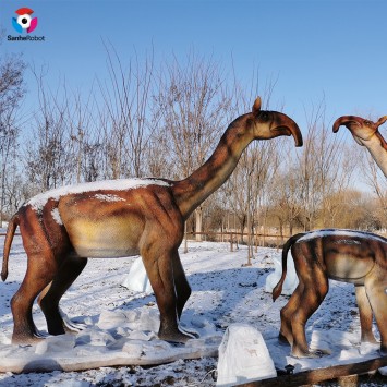 Prehistoric animals life size animatronic animals Macrauchenia patagonica for park