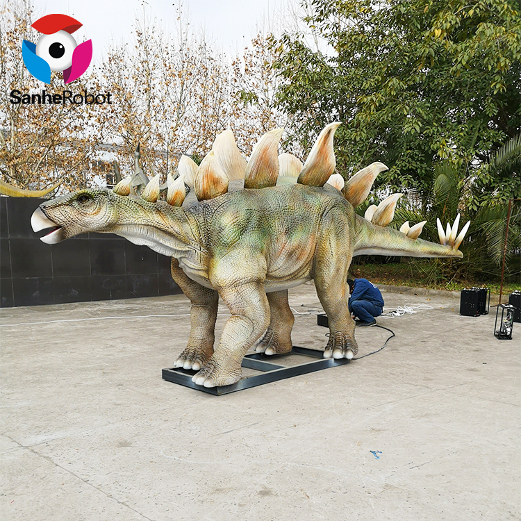 China Wholesale Flying Dinosaur Skeleton Manufacturers Suppliers - Dinosaur Park realistic life size Stegosaurus statue  – Sanhe