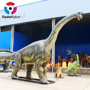 Theme Park ការក្លែងធ្វើតាមបំណង អាចបត់បែនបាន Animatronic Robot Dinosaur