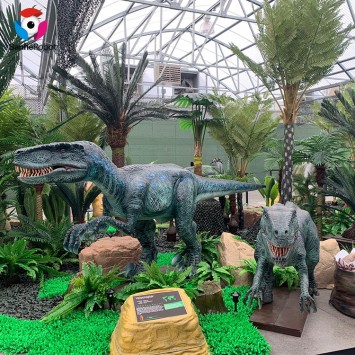 Professional Amusement Equipment Manufacturer Made Fun Dinosaur Park Velociraptors