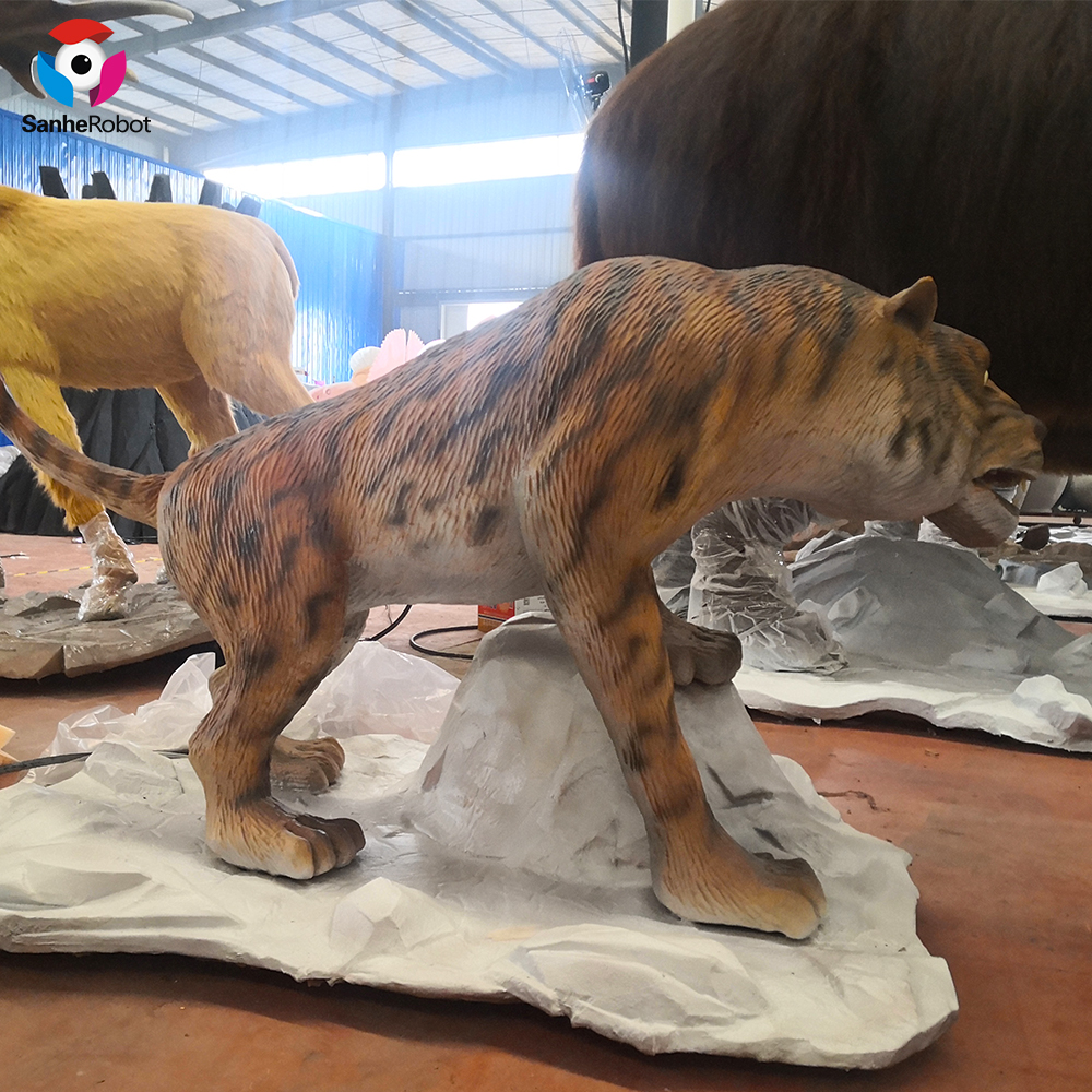 China Wholesale Animal Models Of Disease Factories Pricelist - Prehistorical life size animal decor realistic Dinifelis animatronic animal  – Sanhe