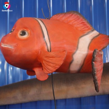 Ocean park decor supplies cute silicon rubber animatron sea animal Nemo fish
