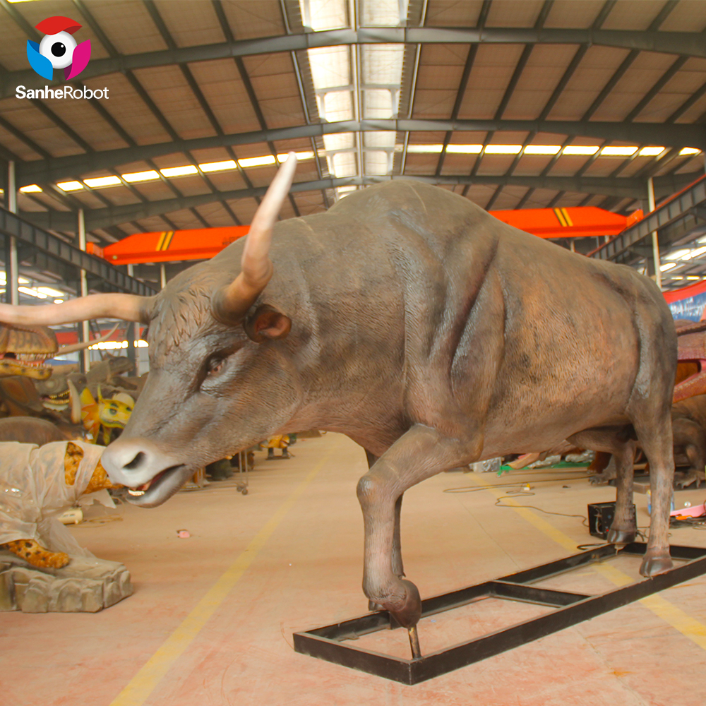China Wholesale Animal Ride For Sale Factories Pricelist - Animal park virsual reality animatronic animal Bos primigenius model for sale  – Sanhe