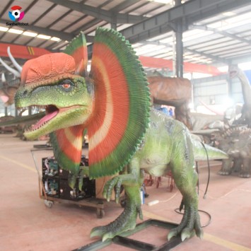 Other amusement park supplies simulation animatron dino model Dilophosaurus