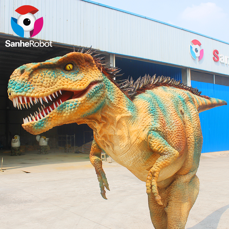 China Wholesale Halloween Parade Float Quotes Pricelist - Amusement Park Walking Life Size Realistic Dinosaur Costume For Sale  – Sanhe