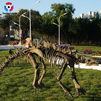 Artificial Dig Fossil Stone Jura Life Size Dinosaur Skeleton