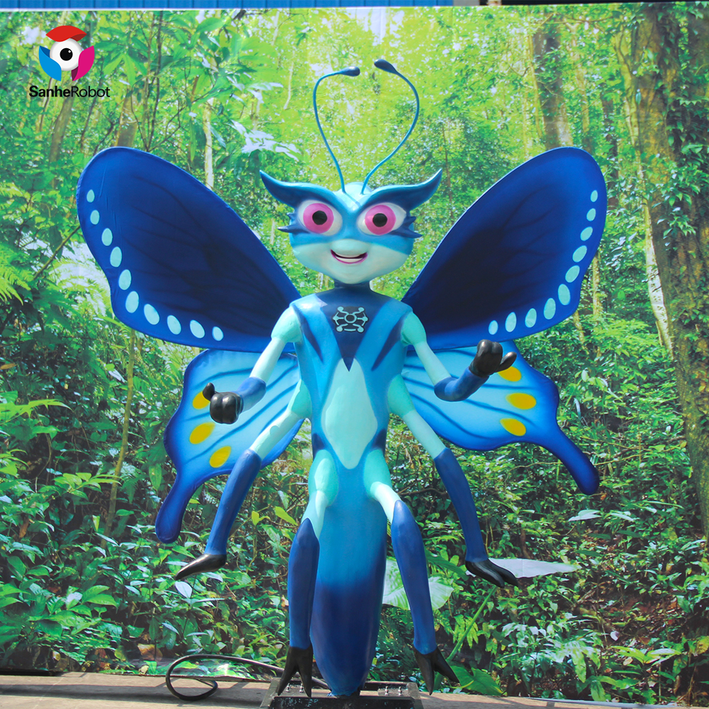 China Wholesale New Animal Model Quotes Pricelist - Lifelike Large Animatronic Simulation Cartoon Insect Butterfly Model  – Sanhe
