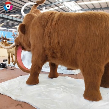 Animal de alta simulação mamute enorme para parque temático
