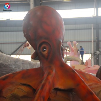 Outdoor water park supplies vivid artificial aimatron sea animal Octopus