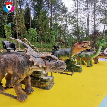 Amusement Park Electric Coin Operated Kids Ride Animatronic Dinosaur  Rides